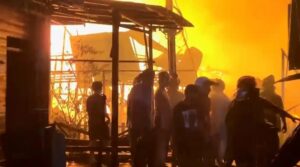 Kebakaran Dahsyat Landa Gang Suka Maju Palangkaraya