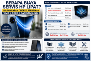 Berapa Biaya Servis Hp Lipat Ini Gambaran Ongkos Perbaikan Vivo X Fold 6 Dan Samsung