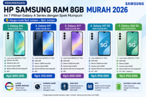 Hp Samsung Ram 8Gb Murah 2026, Ini 7 Pilihan Galaxy A Series Dengan Spek Mumpuni