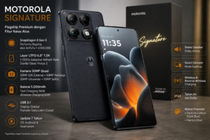Motorola Signature Dibanderol Rp11 Jutaan, Usung Kamera 50Mp Dan Dukungan Update 7 Tahun