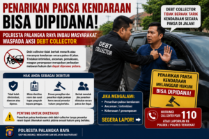 Penarikan Paksa Kendaraan Bisa Dipidana, Polisi Minta Warga Jangan Takut Hadapi Debt Collector