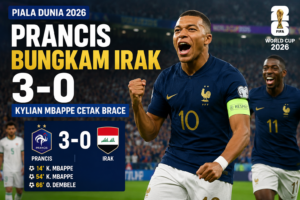 Prancis Bungkam Irak 3-0 Di Piala Dunia 2026, Kylian Mbappe Cetak Brace