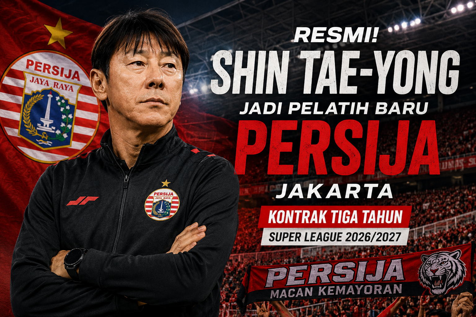 Resmi! Shin tae-yong jadi pelatih persija jakarta, kontrak tiga tahun untuk buru gelar juara Resmi! Shin Tae-Yong Jadi Pelatih Persija Jakarta, Kontrak Tiga Tahun Untuk Buru Gelar Juara