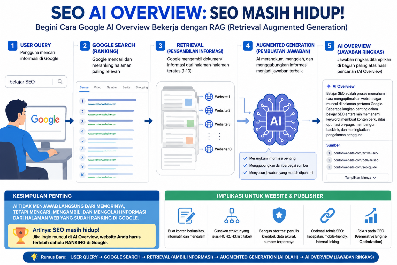 Seo ai overview masih hidup! Begini cara google ai overview, rag, dan geo mengubah strategi seo publisher pada 2026 Seo Ai Overview Masih Hidup! Begini Cara Google Ai Overview, Rag, Dan Geo Mengubah Strategi Seo Publisher Pada 2026