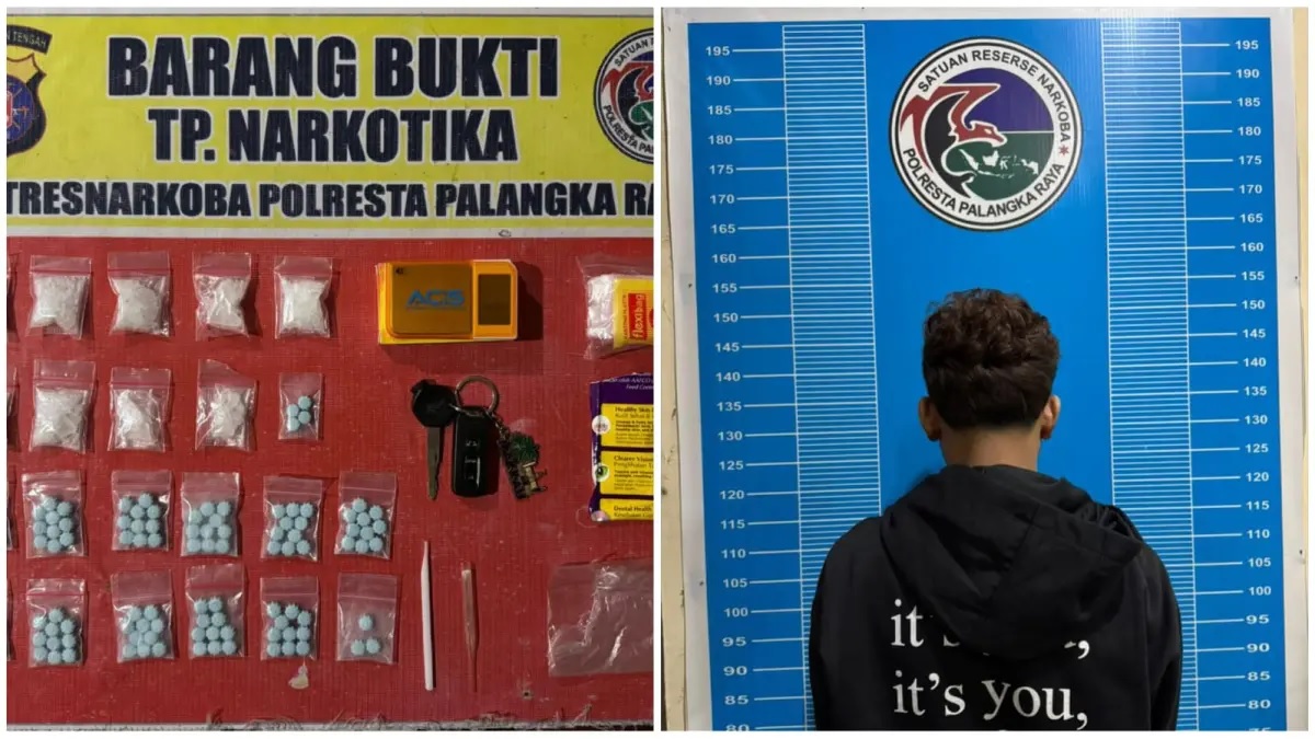 Satresnarkoba polresta palangka raya tangkap remaja 17 tahun, sita 40 gram sabu dan 117 ekstasi Satresnarkoba Polresta Palangka Raya Tangkap Remaja 17 Tahun, Sita 40 Gram Sabu Dan 117 Ekstasi