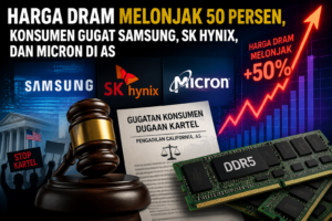 Harga Dram Melonjak 50 Persen, Konsumen Gugat Samsung, Sk Hynix, Dan Micron Di As