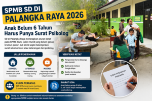 Ini Syarat Spmb Sd Di Palangka Raya 2026, Anak Belum 6 Tahun Harus Punya Surat Psikolog