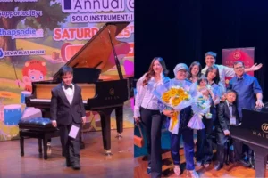 Gala Sky Debut Jadi Pianis Cilik, Keluarga Hadir Berikan Dukungan