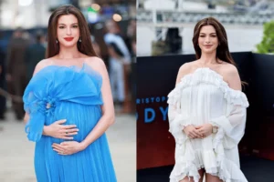 Kumpulan Potret Anne Hathaway Pamer Baby Bump Saat Promo The Odyssey, Tampil Elegan Dan Penuh Gaya