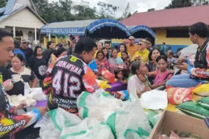 Pemkab Dan Pkk Gumas Gelar Gerakan Pangan Murah Untuk Stabilisasi Harga Di Tumbang Tambirah