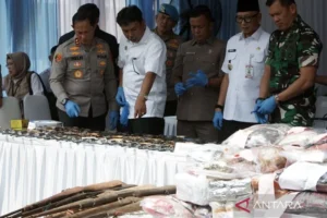 Polda Lampung Musnahkan Barang Bukti Narkoba Senilai Rp264,9 Miliar