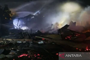 Enam Bangunan Di Palangka Raya Ludes Terbakar, Kerugian Materiil Ditaksir Mencapai Milyaran Rupiah
