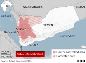 Houthi Bantah Rencana Kenakan Tarif Transit Pada Kapal Yang Lintasi Selat Bab Al-Mandab
