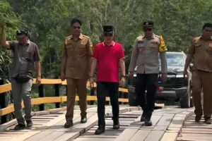 Pemkab Gumas Rampungkan Pembangunan Jembatan Sungai Pule, Masyarakat Lega