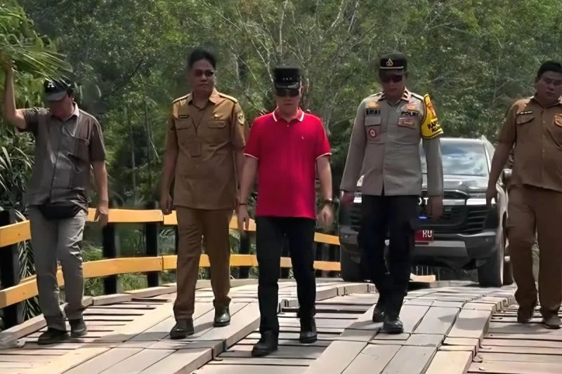 Pemkab gumas rampungkan pembangunan jembatan sungai pule, masyarakat lega Pemkab Gumas Rampungkan Pembangunan Jembatan Sungai Pule, Masyarakat Lega
