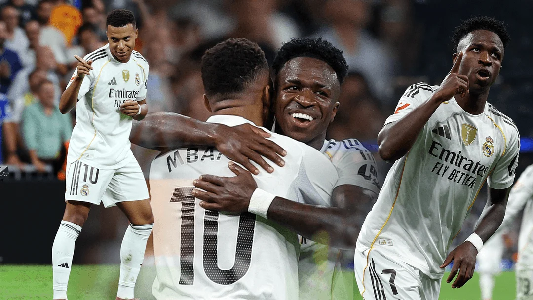 Real madrid gigit real sociedad 4-1, vinícius júnior beri gol, mbappé cetak hat‑trick, mourinho istirahatkan bintang brasil Real Madrid Gigit Real Sociedad 4-1, Vinícius Júnior Beri Gol, Mbappé Cetak Hat‑Trick, Mourinho Istirahatkan Bintang Brasil