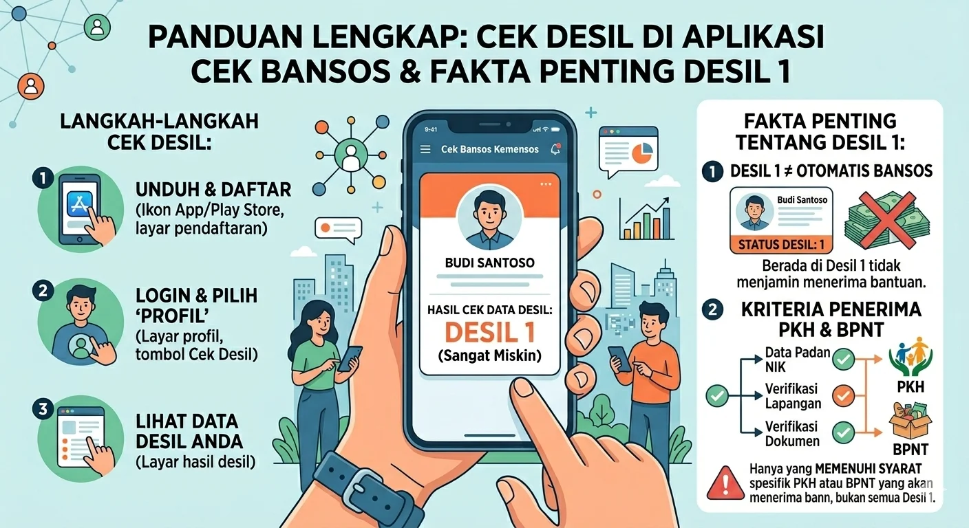Cara praktis cek desil lewat hp: panduan lengkap update data bansos 2026 Cara Praktis Cek Desil Lewat Hp: Panduan Lengkap Update Data Bansos 2026